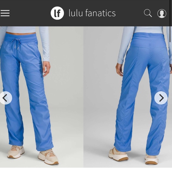 NWT Lululemon Dance Studio Mid-Rise Pant Sz 12 Regular Blue...